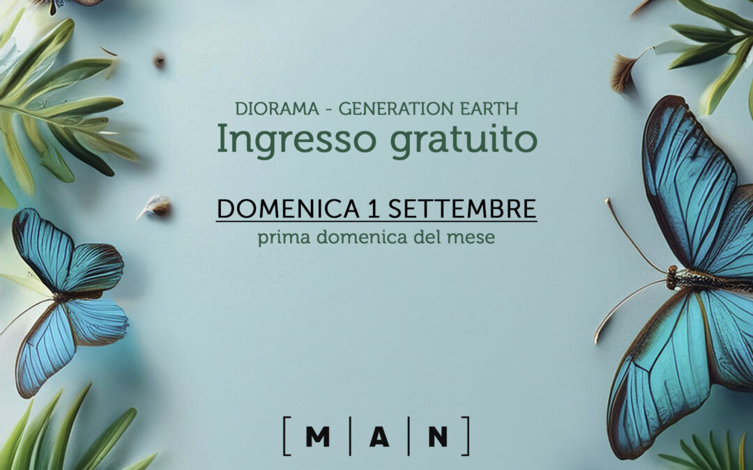 Ingresso gratuito domenica 1 settembre