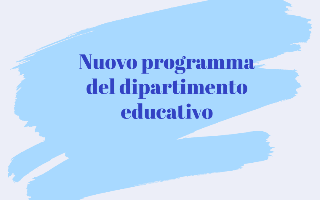 Dipartimento didattico – Al via il programma invernale